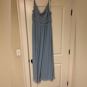 After Six blue chiffon bridesmaid dress- worn once